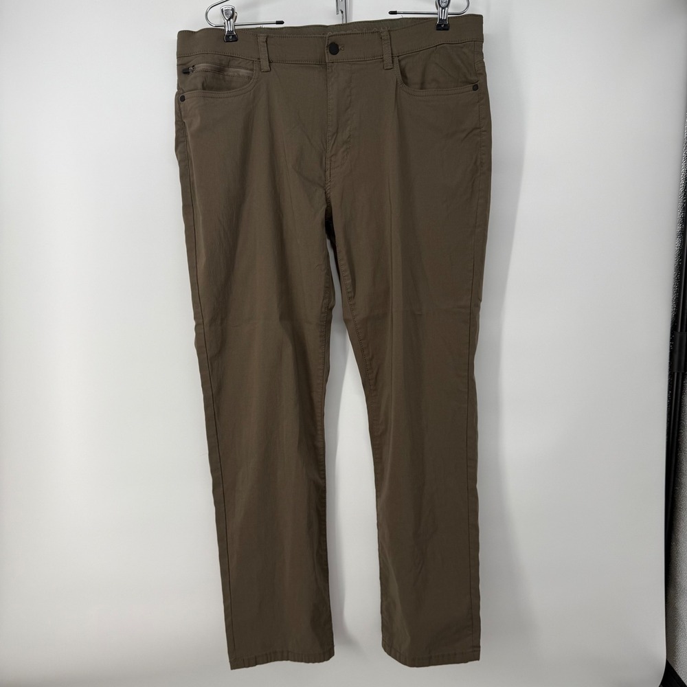 Copper & Oak Supply Co. Mens Olive Green Casual Pants 38x30‎ Zip Pocket